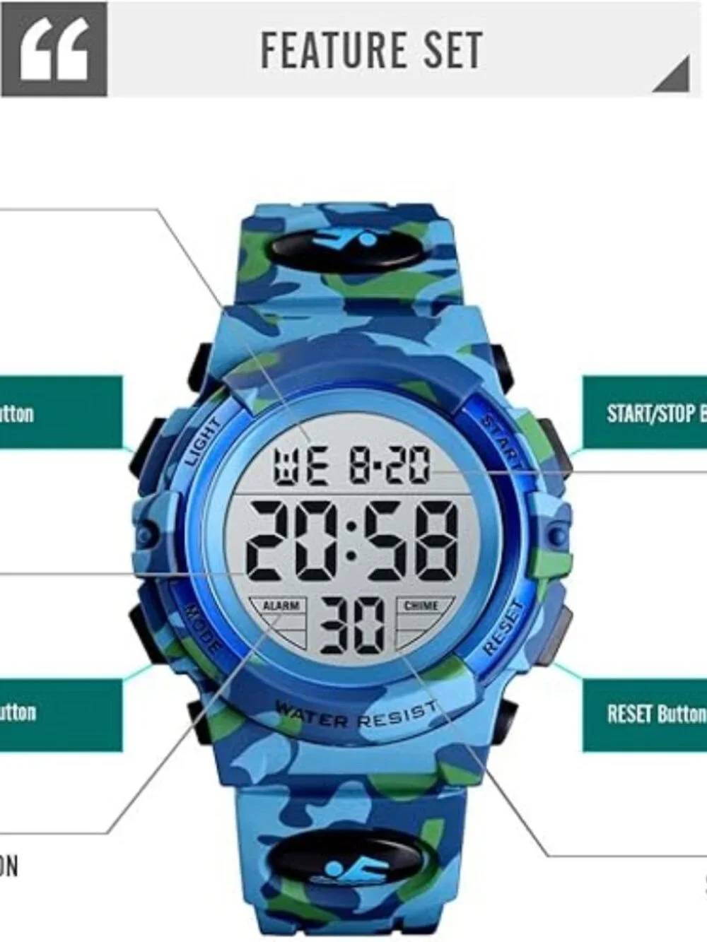 NEW Kids Digital Watch Waterproof